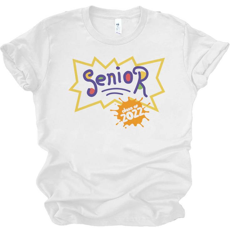 Class Of 2022 Senior Year 90's TV Style Graduation For Grad Unisex Jersey T-Shirt