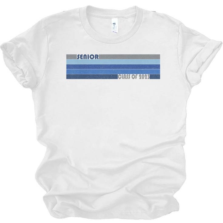 Class Of 2023 Senior Retro 2023 Grad Graduate Graduation Unisex Jersey T-Shirt