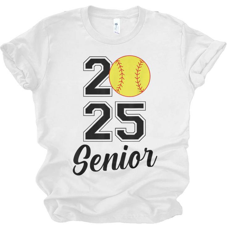 Class Of 2025 Softball Senior Graduation Graduate Women Unisex Jersey T-Shirt