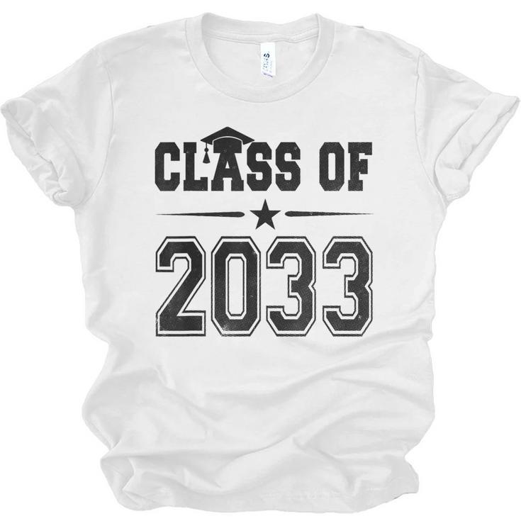 Class Of 2033 Shirt Graduation Unisex Jersey T-Shirt