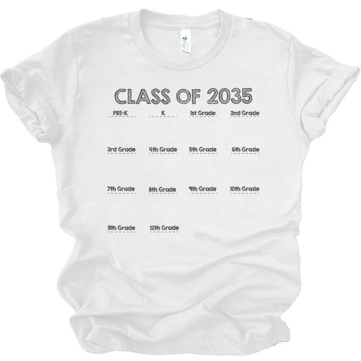 Class Of 2035 Handprint Graduation Unisex Jersey T-Shirt