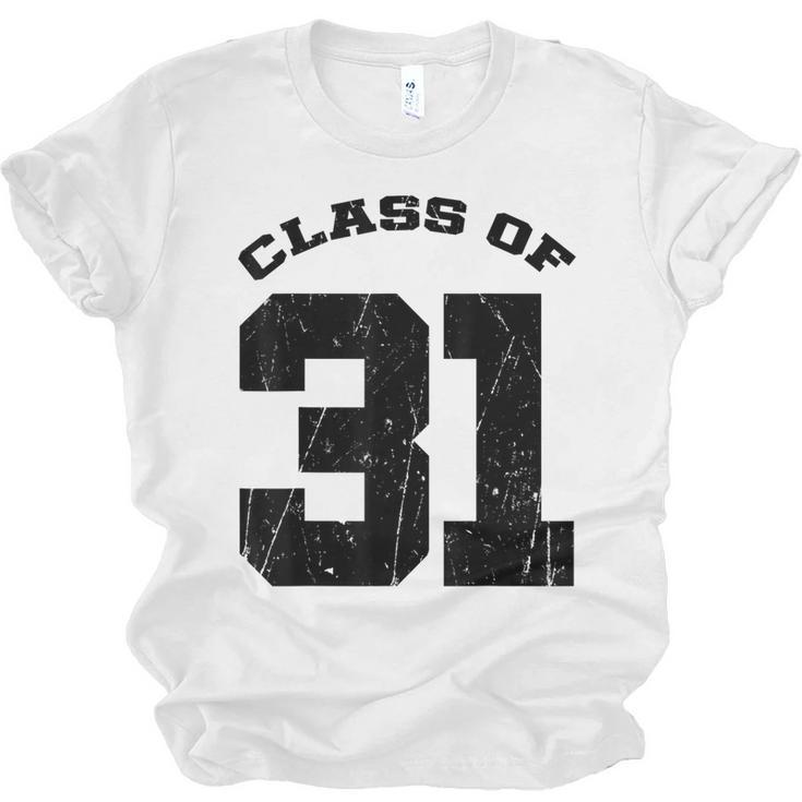 Class Of 31 Date High School Kindergarten Graduation Shirt Unisex Jersey T-Shirt