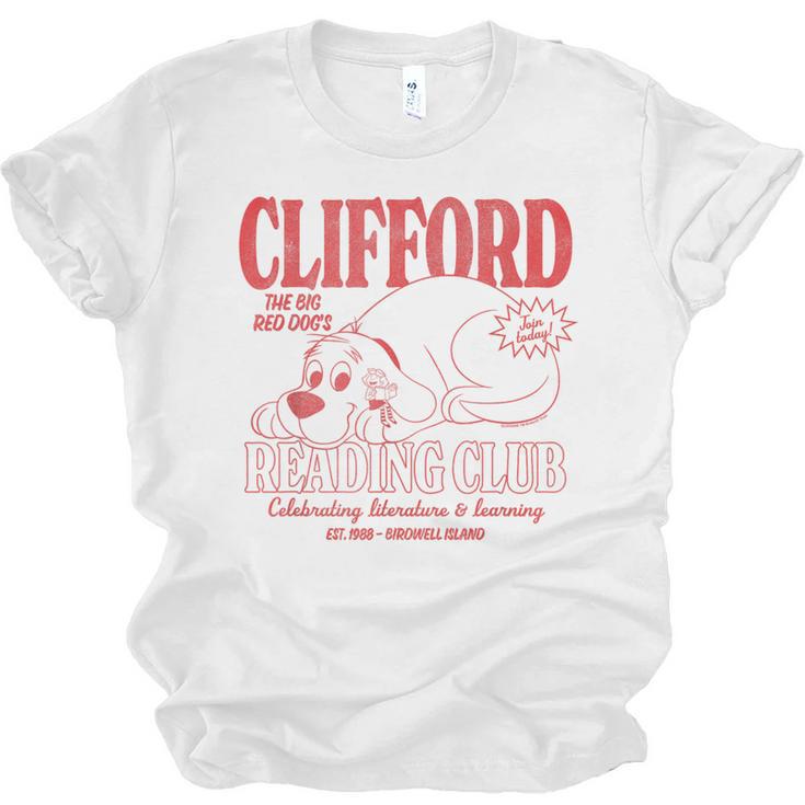 Clifford The Big Red Dog Reading Club Est 1988 Kids Books Unisex Jersey T-Shirt