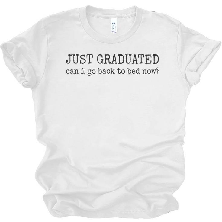 College Grad High School Graduation Sarcasm Humor Joke Unisex Jersey T-Shirt