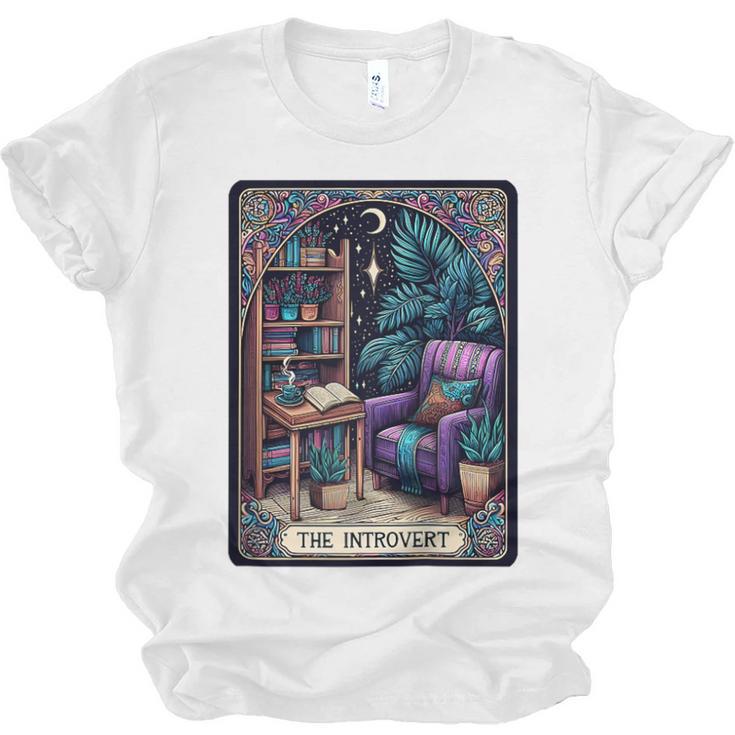 Color Graphic The Introvert Tarot Card Raglan Baseball Tee Unisex Jersey T-Shirt