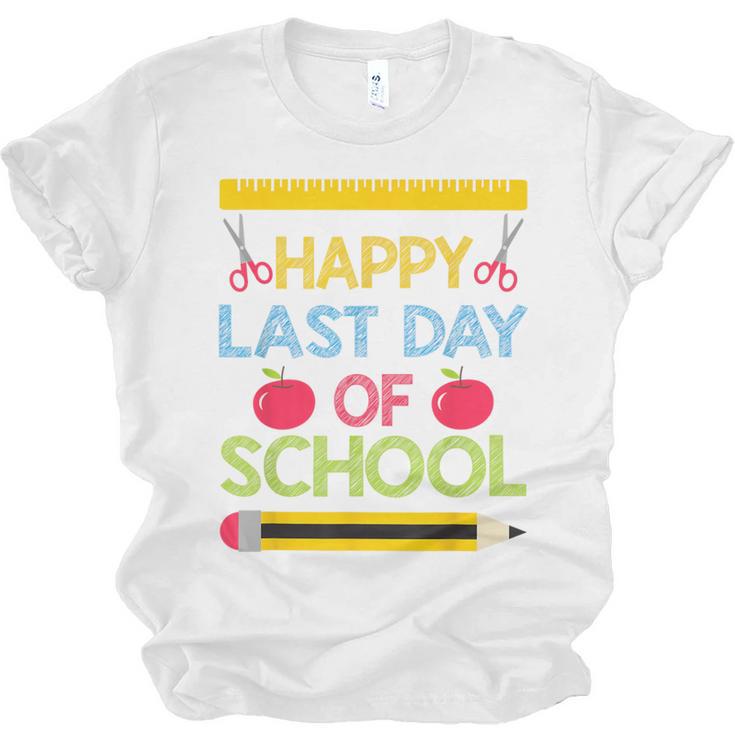 Cool Stylish Happy Last Day Of School Shirt Graduation Unisex Jersey T-Shirt