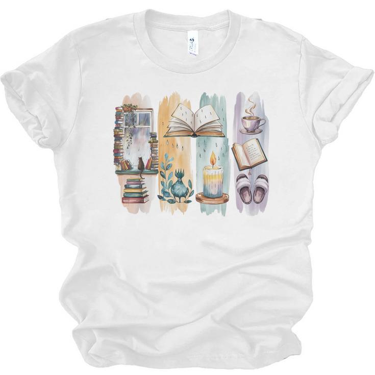 Coquette Bookworm Reading Enthusiast Book Lover Book Unisex Jersey T-Shirt