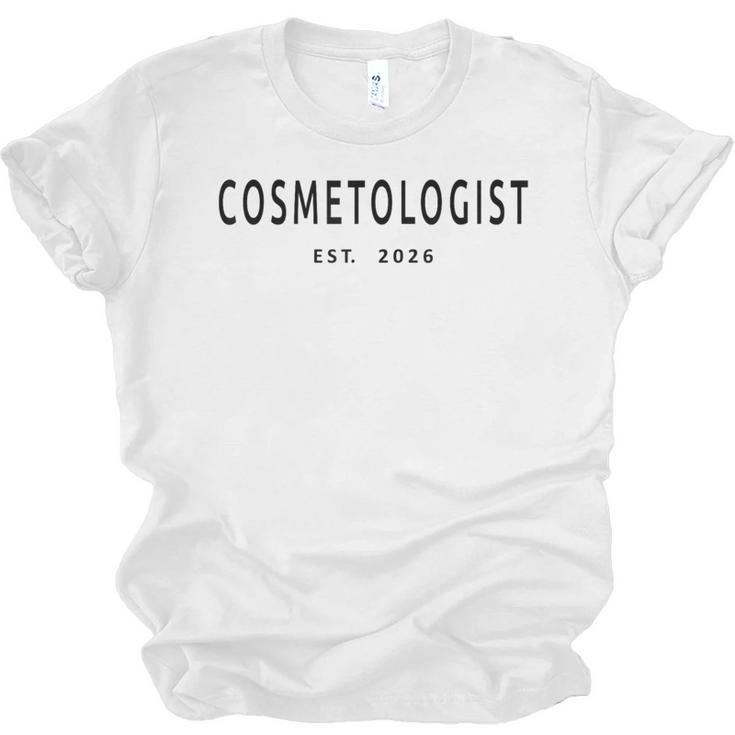 Cosmetologist Est 2026 Beauty School Cosmetology Graduation Unisex Jersey T-Shirt