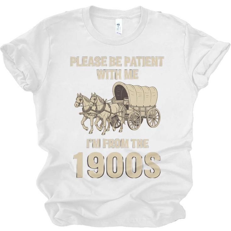 Country Please Be Patient With Me I'm From The 1900s Vintage Premium Tri-Blend Unisex Jersey T-Shirt