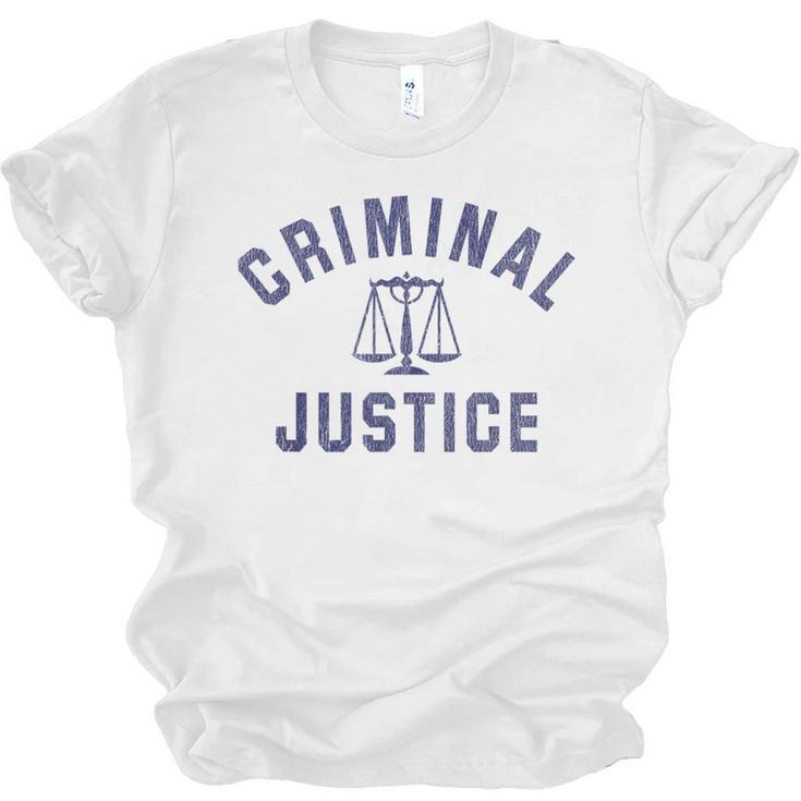 Criminal Justice Major College Graduate Graduation Unisex Jersey T-Shirt