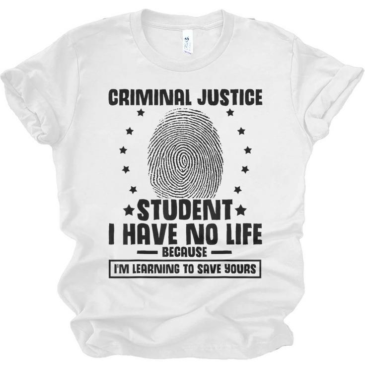 Criminal Justice School Degree Graduation Day Student Unisex Jersey T-Shirt