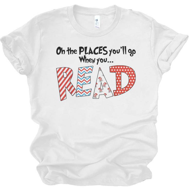 Cute Read Reading Day Book Lovers Teachers Students Kids Unisex Jersey T-Shirt