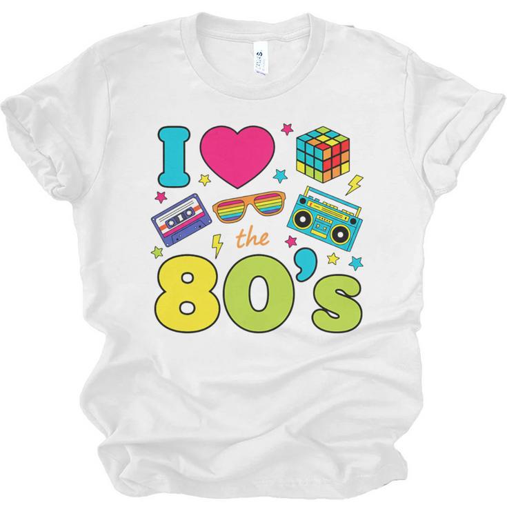 Dad I Love The 80's Retro 80s Nostalgia For Dad Premium Tri-Blend Unisex Jersey T-Shirt
