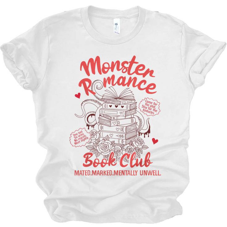 Dark Romance Reader Reading Monster Romance Book Club Unisex Jersey T-Shirt