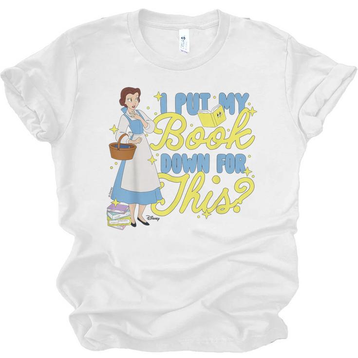 Disney Princess Belle I Put My Book Down For This Unisex Jersey T-Shirt