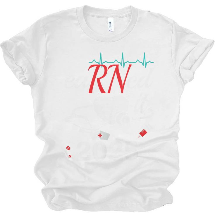Earned It Nurse Graduation 2025 Nursing Grad Student RN LPN Unisex Jersey T-Shirt