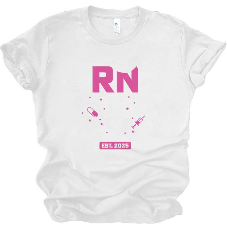 Earned It RN 2025 Nurse Graduation Nursing School Graduate Premium Tri-Blend Unisex Jersey T-Shirt