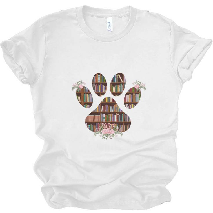 Easily Distracted By Dogs And Books Unisex Jersey T-Shirt