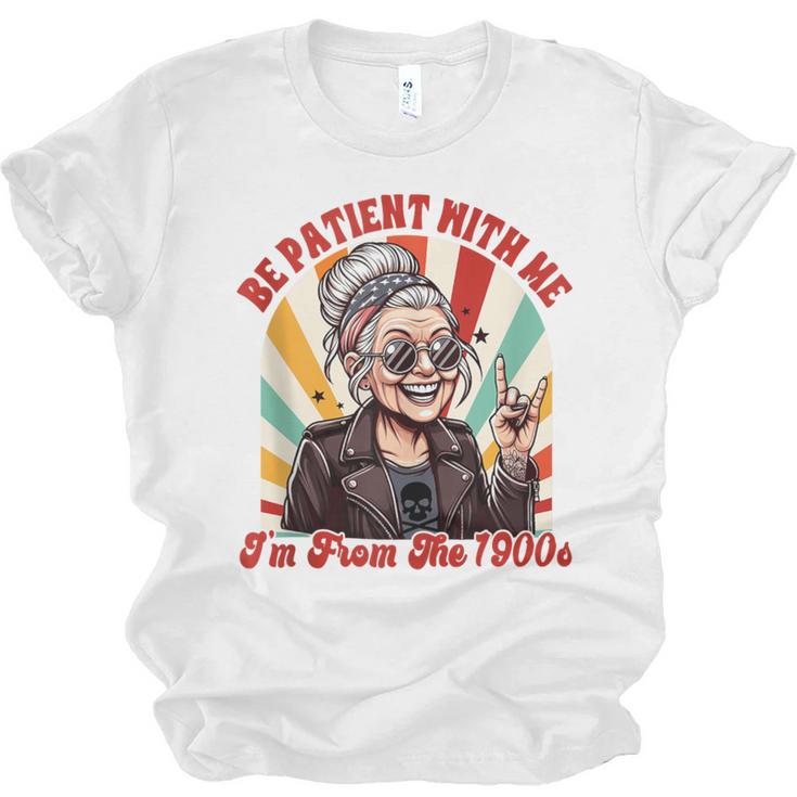 Elder Emo Grandma Nana Be Patient With Me I'm From The 1900s Unisex Jersey T-Shirt