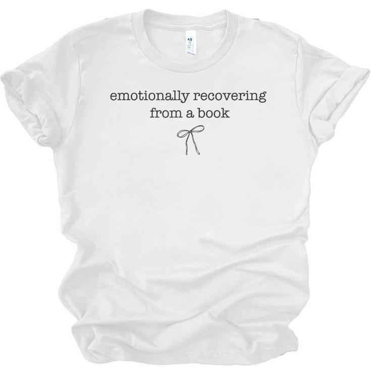 Emotionally Recovering From a Book Subtle Book Lover Unisex Jersey T-Shirt
