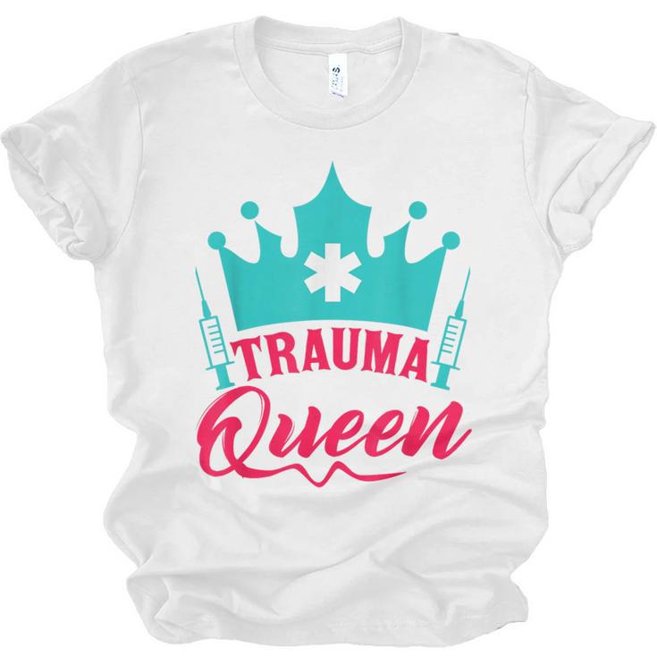 EMT Trauma Queen Paramedic Student T-Shirt Graduation Unisex Jersey T-Shirt