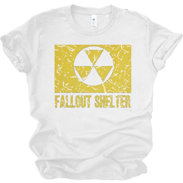 Fallout Shelter Nuclear War Radioactive Nostalgia  T-Shirt Unisex Jersey T-Shirt