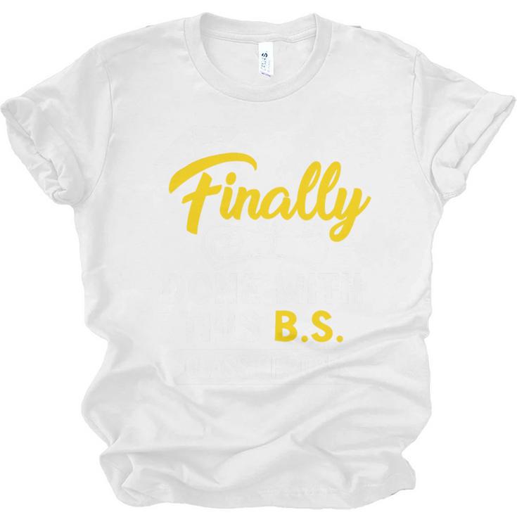 Finally Done With This BS Class Of 2025 College Graduation Premium Tri-Blend Unisex Jersey T-Shirt