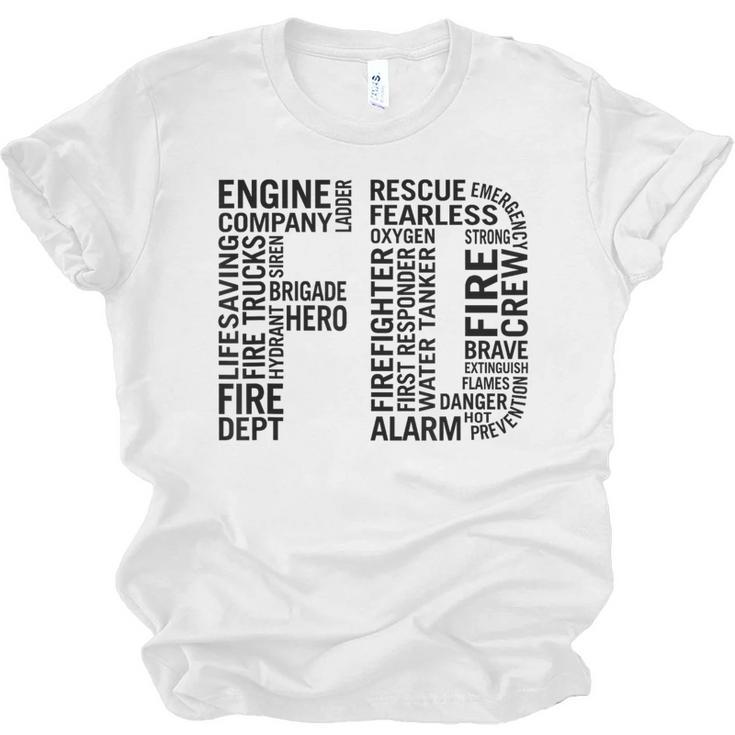 Fire Academy Graduation T-Shirt Firefighter Support Tee Unisex Jersey T-Shirt