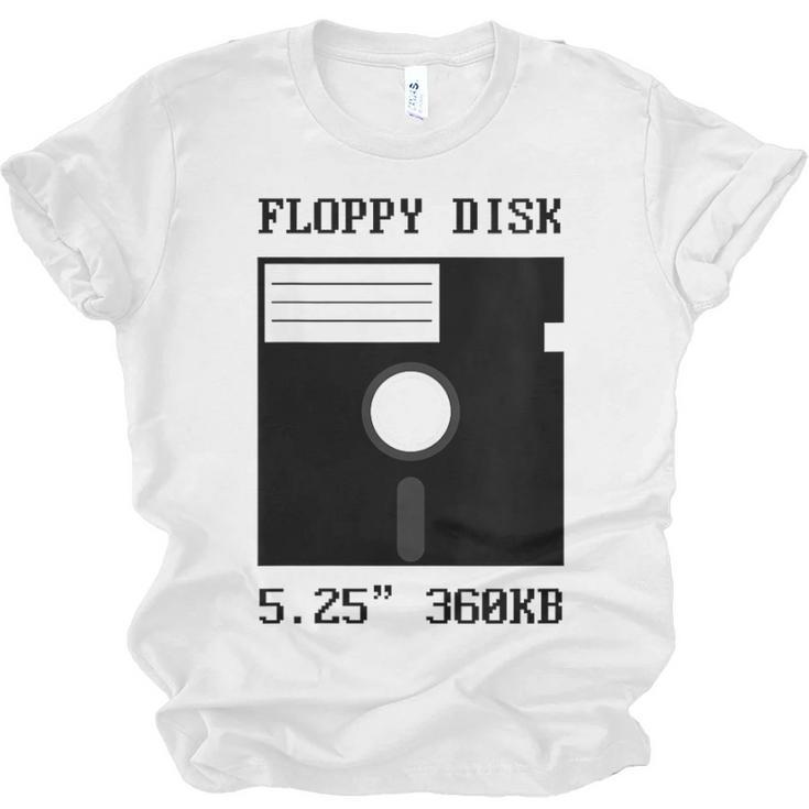 Floppy Disk Computer Nostalgia Fun PC Enthusiast History Unisex Jersey T-Shirt