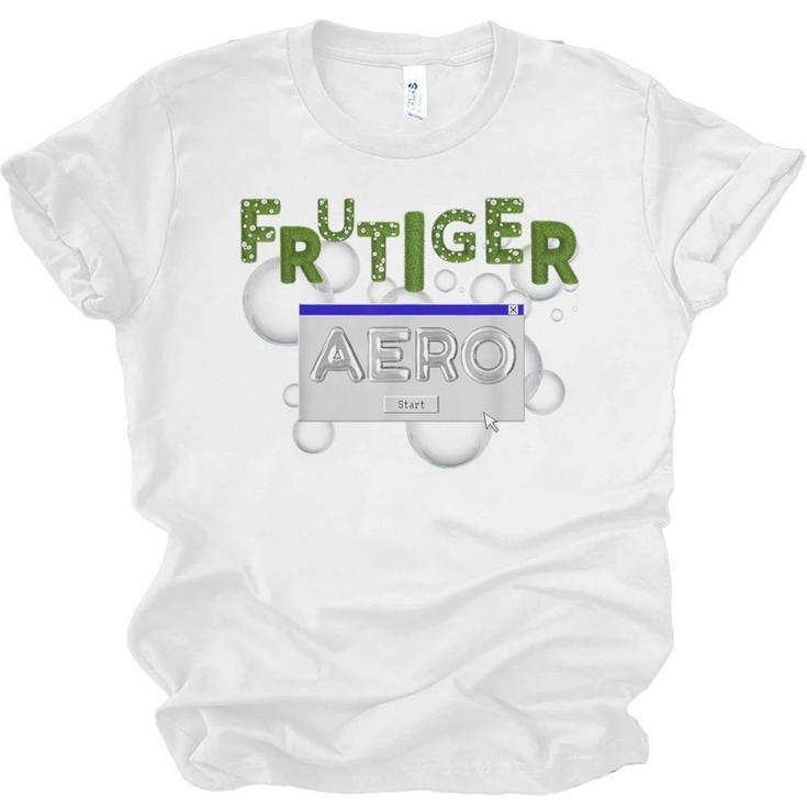 Frutiger Aero Y2K Fashion Trends Grass Fun Computers Unisex Jersey T-Shirt
