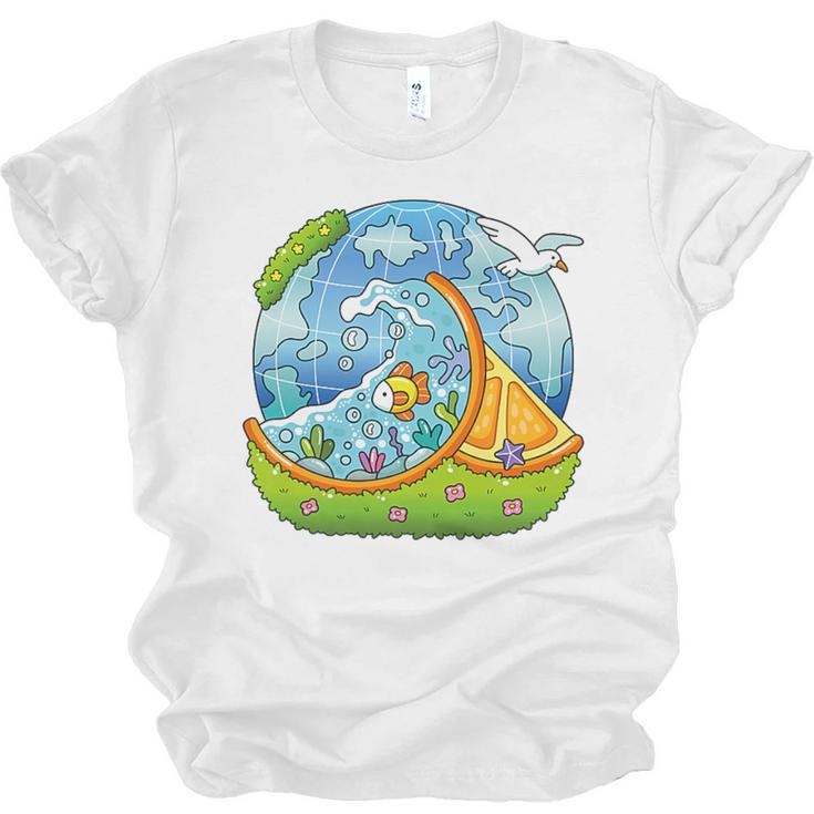 Frutiger Aero Y2K Fashion Trends Statement Piece Tech Orange Premium Unisex Jersey T-Shirt