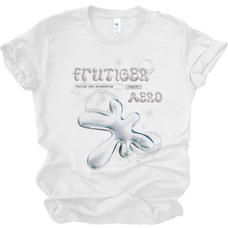 Frutiger Aero Y2K Fashion Trends Statement Piece Tech Orb Premium Tri-Blend Unisex Jersey T-Shirt