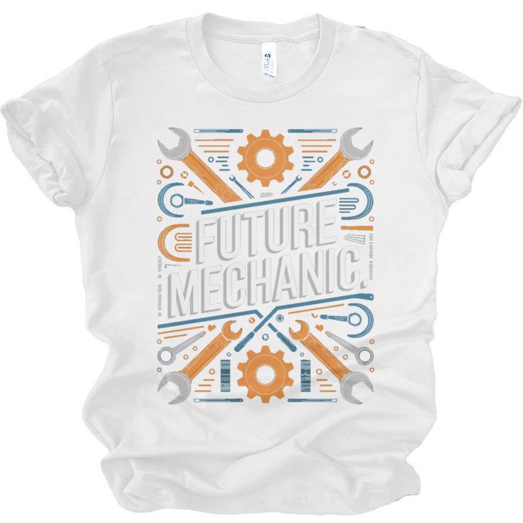 Future Mechanic Graduation School Kids Toddler Women Men Gag Unisex Jersey T-Shirt