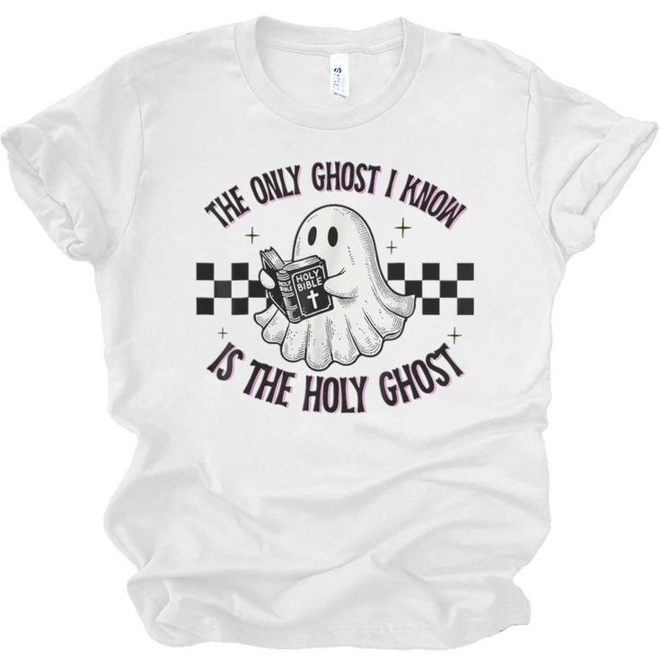 The Only Ghost I Know Is The Holy Ghost Ghost Read Book Unisex Jersey T-Shirt