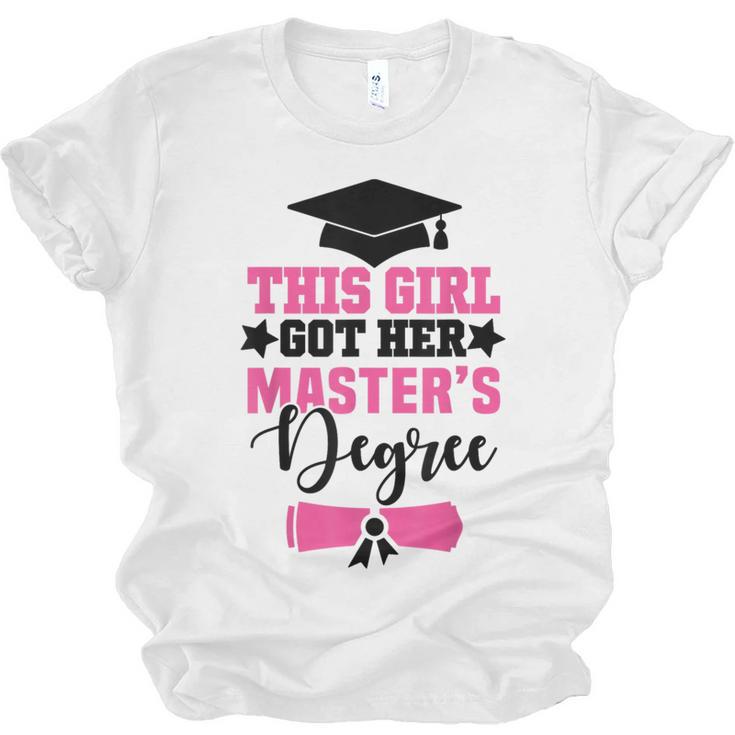 This Girl Got Her Masters Degree Graduation Mastered It 2024 Unisex Jersey T-Shirt