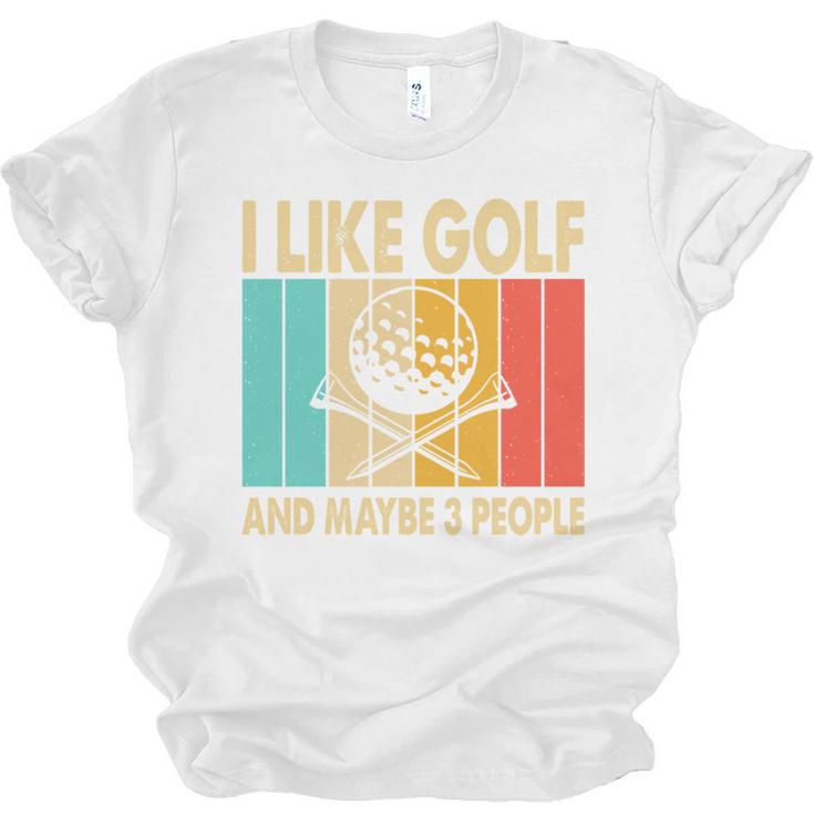 I Like Golf And Maybe 3 People Introvert Unisex Jersey T-Shirt