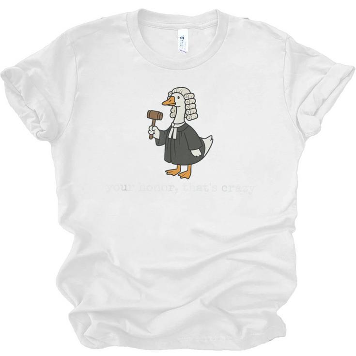 Goose Silly Lawyer Law School Graduation Future Lawyer Unisex Jersey T-Shirt
