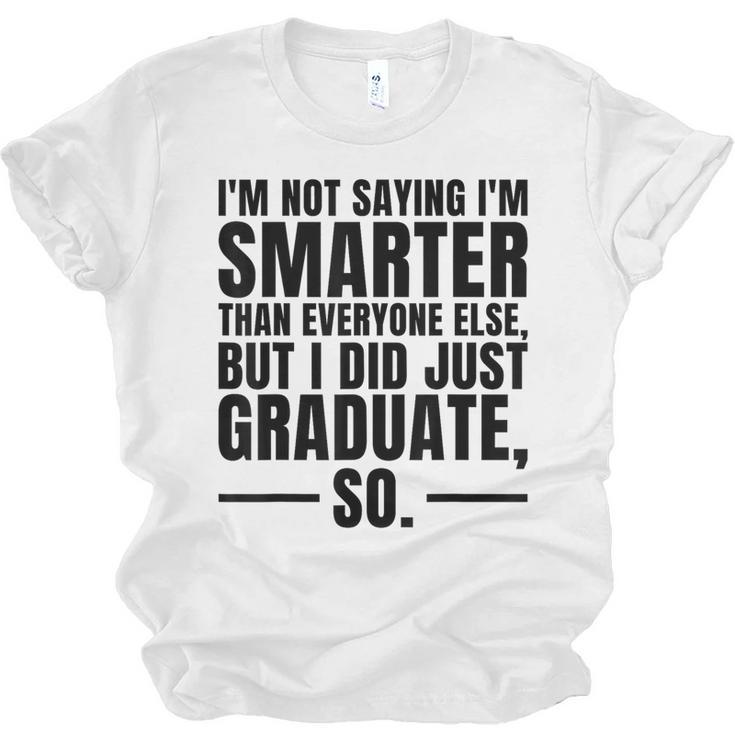 I Graduated Graduation Seniors Him Or Her Unisex Jersey T-Shirt