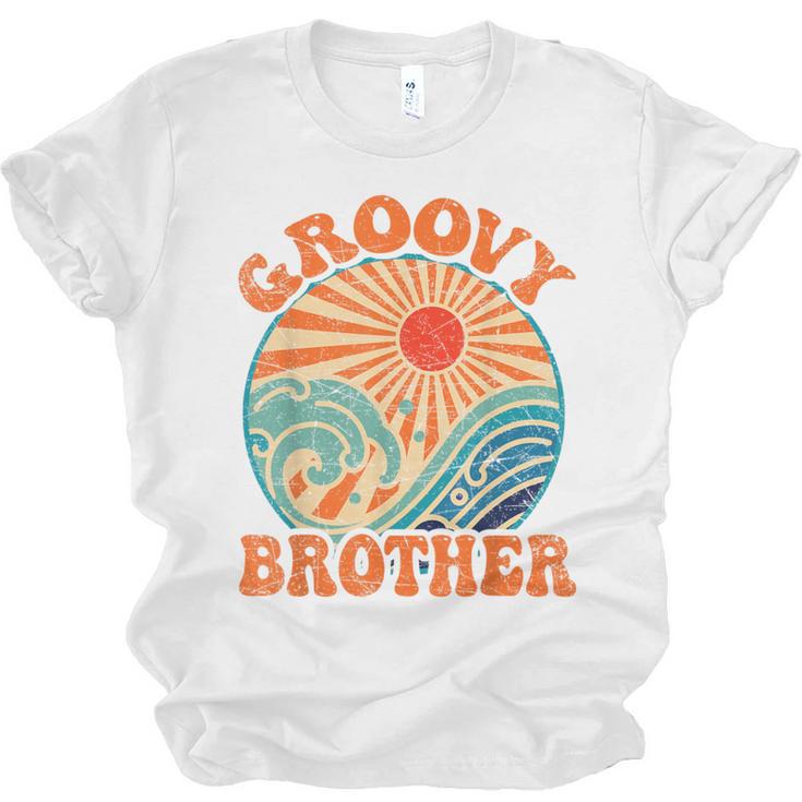 Groovy Brother 70s Aesthetic Nostalgia 1970's Retro Brother Unisex Jersey T-Shirt