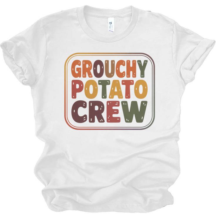 Grouchy Potato Crew Introvert Sarcasm Premium Tri-Blend Unisex Jersey T-Shirt