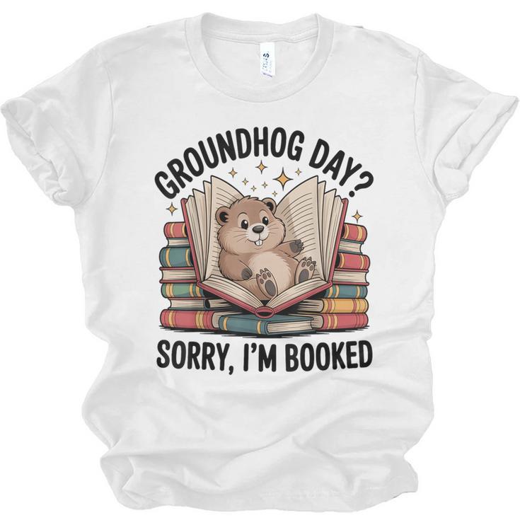Groundhog Day Librarian Book Lover Reader Library Unisex Jersey T-Shirt