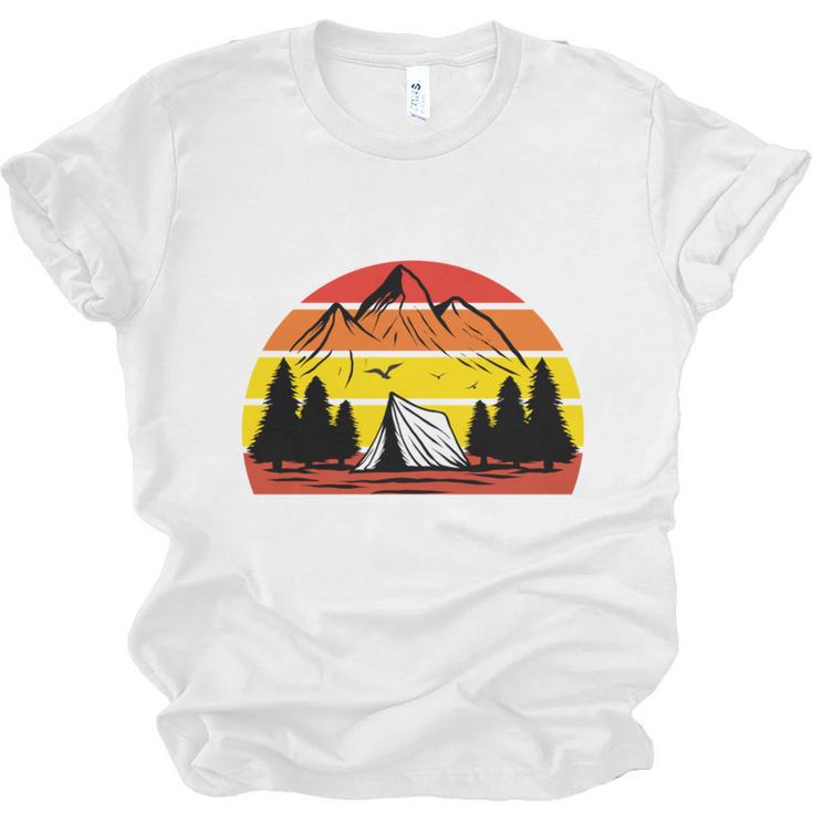 I Hate People That's Why I Camp Camper Meme Introvert Unisex Jersey T-Shirt