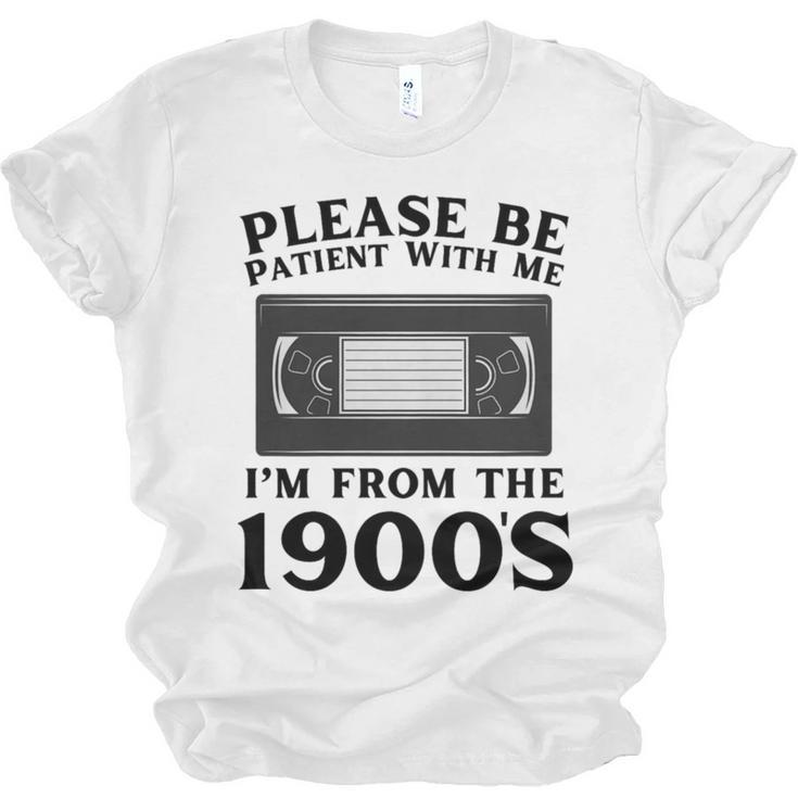 Over The Hill Please Be Patient I'm From The 1900s VHS Premium Tri-Blend Unisex Jersey T-Shirt