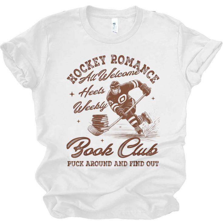Hockey Romance Smut Reader Book Club Book Lover Bookish Unisex Jersey T-Shirt