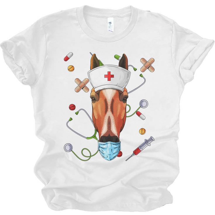 Horse Nurse RN ER Nursing School Graduation Unisex Jersey T-Shirt