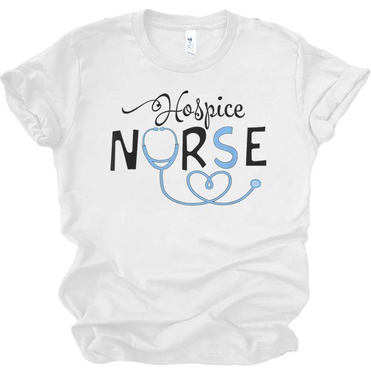 Hospice Nurse Doctor Graduation Medical Nursing RN Unisex Jersey T-Shirt