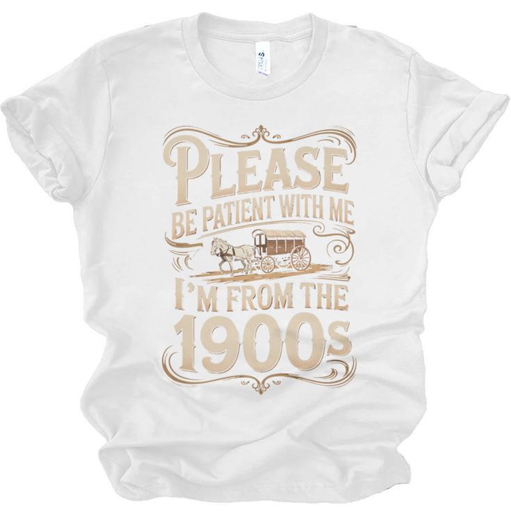 I'm From The 1900s Old Humor Boomer Dad Father's Day Premium Unisex Jersey T-Shirt