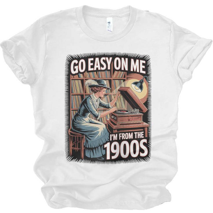 I'm From The 1900s Vinyl Record Lover For Women Raglan Baseball Tee Unisex Jersey T-Shirt