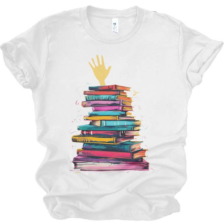 I'm OK Reading Books Library Bookworm Bookish Book Lover Unisex Jersey T-Shirt