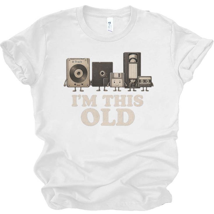 I’m This Old Retro Tech Nostalgia For 70s 80s Premium Tri-Blend Unisex Jersey T-Shirt